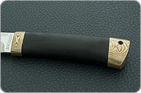 Нож Пескарь граб - черное дерево, 95х18, мокуме : фото 6