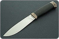 Нож Пилигрим граб - черное дерево, 95х18, мокуме : фото 2