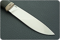 Нож Пилигрим граб - черное дерево, 95х18, мокуме : фото 4