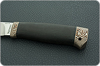 Нож Пилигрим граб - черное дерево, 95х18, мокуме : фото 6