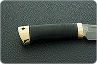 Нож Селигер наборная кожа, elmax, латунь : фото 5