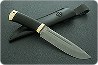 Нож Селигер наборная кожа, elmax, латунь : фото 10