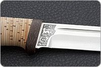 Нож стрелец береста, 95х18, текстолит : фото 7