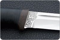 Нож Бекас наборная кожа, 95х18, текстолит : фото 7