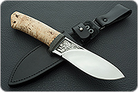 Нож Гепард карельская береза, 95х18, текстолит : фото 10