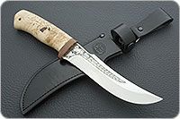 Нож Клык карельская береза, 95х18, текстолит : фото 10