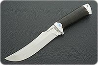 Нож Клык наборная кожа, 95х18, алюминий : фото 2