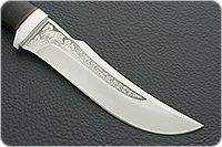 Нож Клык наборная кожа, 95х18, алюминий : фото 4