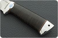 Нож Клык наборная кожа, 95х18, алюминий : фото 6