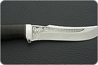 Нож Клык наборная кожа, 95х18, алюминий : фото 8