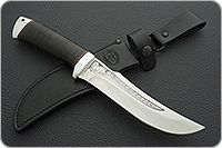 Нож Клык наборная кожа, 95х18, алюминий : фото 9