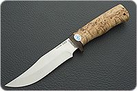 Нож Клычок-1 карельская береза, 100х13м, текстолит : фото 2