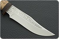 Нож Клычок-1 карельская береза, 100х13м, текстолит : фото 4