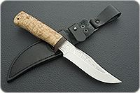 Нож Клычок-1 карельская береза, 100х13м, текстолит : фото 10