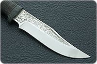 Нож Клычок-1 наборная кожа, 95х18, текстолит : фото 4