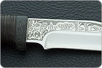 Нож Клычок-1 наборная кожа, 95х18, текстолит : фото 8
