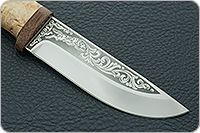 Нож Клычок-2 карельская береза, 95х18, текстолит : фото 4