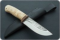 Нож Клычок-2 карельская береза, 95х18, текстолит : фото 10