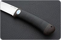 Нож Лиса наборная кожа, 95х18, текстолит : фото 6