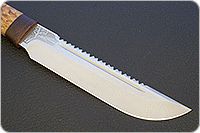 Нож Робинзон-1 карельская береза, 95х18, текстолит : фото 4