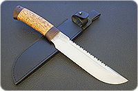 Нож Робинзон-1 карельская береза, 95х18, текстолит : фото 9