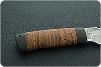 Нож Робинзон-1 береста, 95х18, текстолит : фото 5