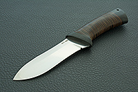 Нож Скинер наборная кожа, 95х18, текстолит : фото 2