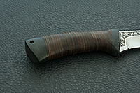 Нож Скинер наборная кожа, 95х18, текстолит : фото 5