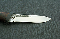 Нож Скинер наборная кожа, 95х18, текстолит : фото 6