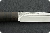 Нож Скорпион наборная кожа, 100х13м, текстолит : фото 8