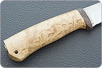 Нож Турист карельская береза, 95х18, текстолит : фото 5