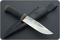 Нож Турист наборная кожа, 95х18, текстолит : фото 10