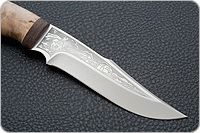 Нож Хазар карельская береза, 95х18, текстолит : фото 4