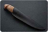 Нож Хаски карельская береза, 95х18, латунь : фото 7