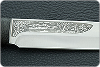 Нож Шашлычный средний наборная кожа, 95х18, текстолит : фото 8