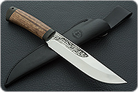 Нож Шашлычный средний орех, 95х18, текстолит : фото 10