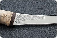 Нож Фишка (Fish-ka) карельская береза, 95х18, текстолит : фото 7