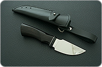 Нож шкуросъемный ( НШС -1) граб (черное дерево), 95х18,  микарта : фото 9