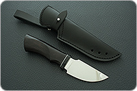 Нож шкуросъемный ( НШС -1) граб (черное дерево), 95х18,  микарта : фото 11