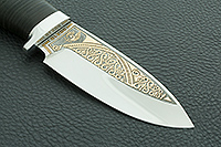 НОЖ ЯКУТ наборная кожа, эи-107, алюминий : фото 4