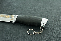 НОЖ ЯКУТ наборная кожа, эи-107, алюминий : фото 6