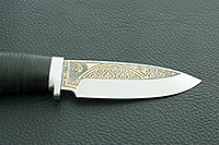 НОЖ ЯКУТ наборная кожа, эи-107, алюминий : фото 7