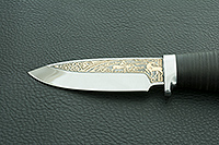 НОЖ ЯКУТ наборная кожа, эи-107, алюминий : фото 8