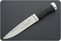 Нож Енисей наборная кожа, 95х18, алюминий : фото 2