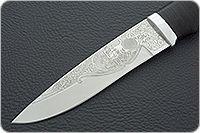 Нож Енисей наборная кожа, 95х18, алюминий : фото 3