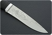 Нож Енисей наборная кожа, 95х18, алюминий : фото 4