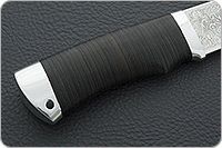 Нож Енисей наборная кожа, 95х18, алюминий : фото 5