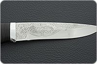 Нож Енисей наборная кожа, 95х18, алюминий : фото 8