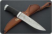 Нож Енисей наборная кожа, 95х18, алюминий : фото 9