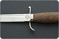 Нож Финка НКВД орех, 95х18, латунь в никеле : фото 8